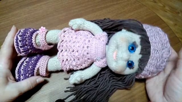 Кукла и пупс спицами смотреть онлайн