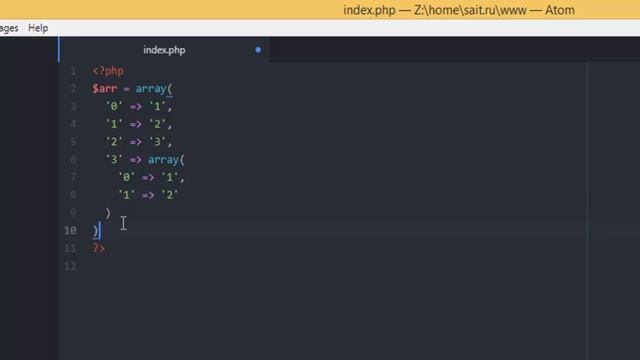 PHP. print_r - Оператор вывода - 07 смотреть онлайн