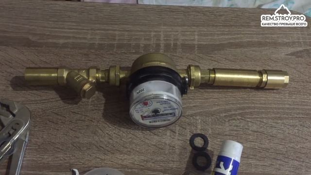 установка счетчика воды вертикально  #3