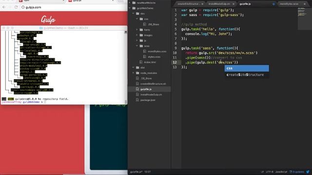 getting started with gulp смотреть онлайн