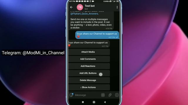 How to Add Share Button in Telegram Posts | How to Add Buttons on Telegram Channel Posts Part 2 смотреть онлайн