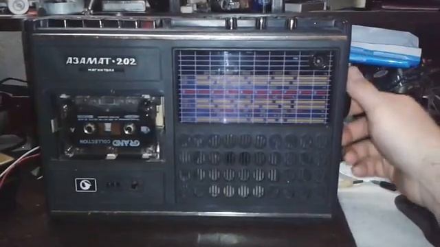Магнитола "Азамат-202". Первое включение. смотреть онлайн