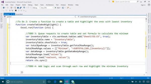 Excel JavaScript add-in APIs