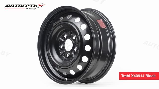 Trebl X40914 Black: 3D-обзор штампованного диска ● Автосеть ● смотреть онлайн