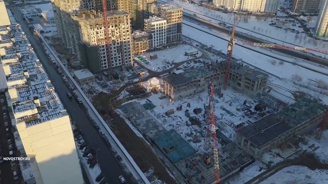 Аэросъемка ЖК «Влюблино» от 10 марта 2018 года смотреть онлайн