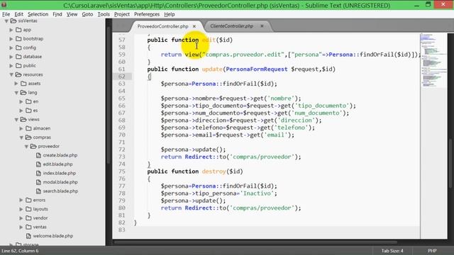 Sistema web PHP con laravel y Mysql (17-36) Proveedor: Listado, paginación, Crear y editar смотреть онлайн