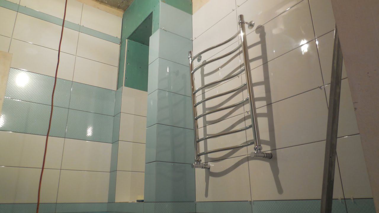 ОТДЕЛКА ВАННОЙ комнаты ПЛИТКОЙ современный ДИЗАЙН ванной #ОтделкаВанны, ВАННА видео смотреть онлайн