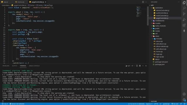 NodeJS | ExpressJS | Pagination tutorial смотреть онлайн