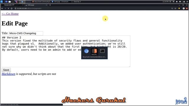 Hacker 101 CTF Walkthrough : Micro CMS V2 - Flag 3 смотреть онлайн