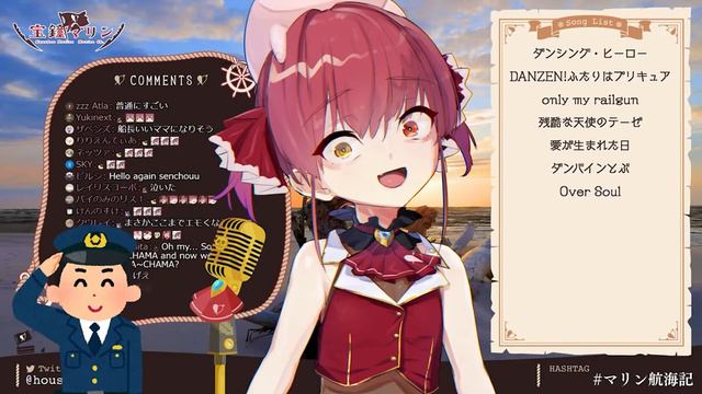 [Houshou Marine] 7 Year Old Marine Sings Pocket Ni Fantasy смотреть онлайн