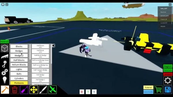 Racing car tutorial (Roblox Plane crazy)