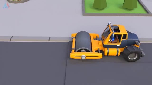 Выставка сборки строительной техники- -соберите трактор и асфальтоукладчик для детей смотреть онлайн