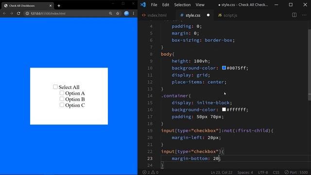 Check / Uncheck All Checkboxes With Javascript смотреть онлайн