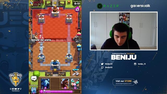 ¿EL TRÍO SIN RECOLECTOR FUNCIONA? - BENIJU - Clash Royale смотреть онлайн