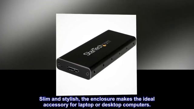 StarTech.com USB 3.1 Gen 2 (10Gbps) Enclosure - Portable mSATA SSD Enclosure - Aluminum mSATA Drive смотреть онлайн