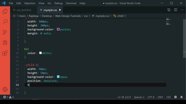 CSS - Position - Absolute - Part - 23 - Web Design Series - Hindi смотреть онлайн