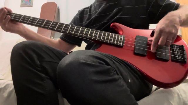 1985 Ibanez RB850 Bass Candy Apple Red Humbucker Pickups Split Coil Push Controls MIJ Fujigen Japan