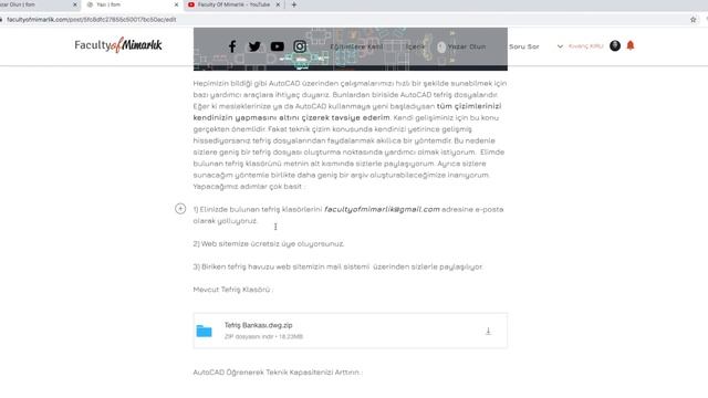 AutoCAD Tefriş Dosyalarımızı Paylaşıyoruz смотреть онлайн