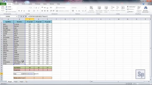 Excel - Contar si, contar si conjunto. Contar con condiciones, mayor, menor, igual. Tutorial HD смотреть онлайн