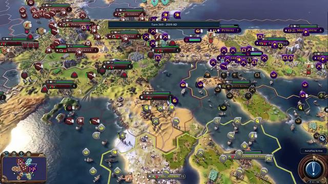 AI ONLY - Civilization 6 - Rise and Fall - Six Armed Snowflake // Episode #4 [Religious Victory?] смотреть онлайн