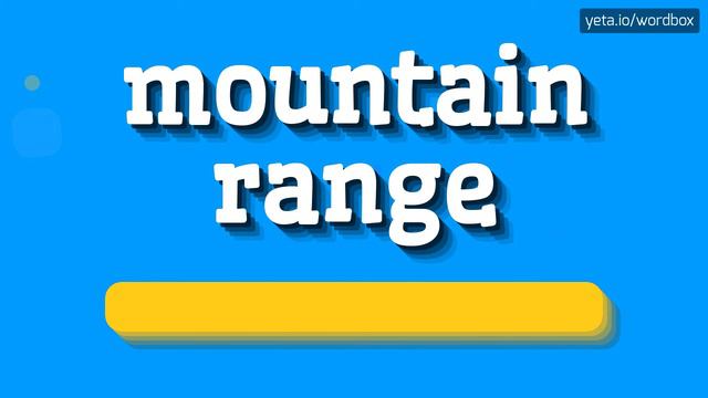 HOW TO SAY MOUNTAIN RANGE? #mountain range смотреть онлайн