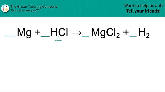 How to balance Mg + HCl → MgCl2 + H2 смотреть онлайн