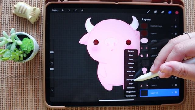 Digital art Pink Buffalo - (iPad-Procreate) | PannPam смотреть онлайн