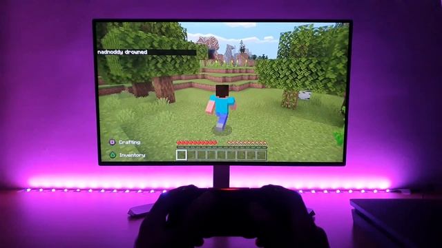 Minecraft Bedrock Edition on PS4 Slim (1080P LG Monitor) смотреть онлайн