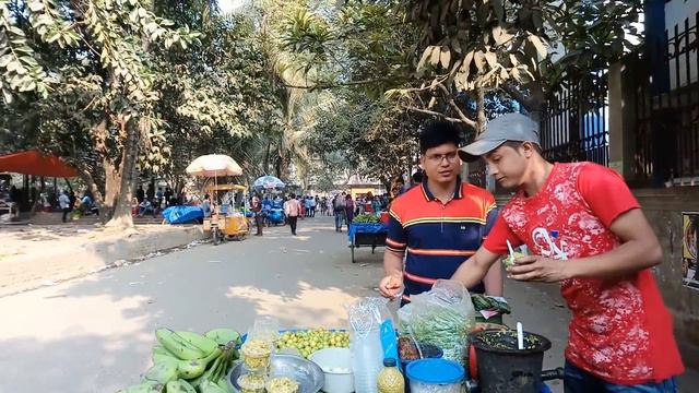 Natural Fresh Food Green Banana Recipe Or Kacha Kola Vorta Bangaldeshi Yummy street food Heaven смотреть онлайн