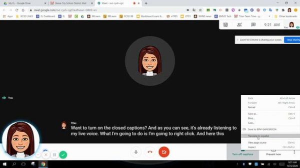 Google Meet Translation