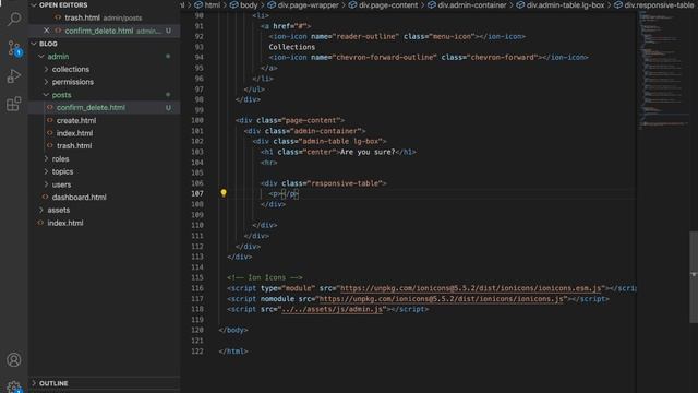 Designing a Professional Blog: Confirm delete page 39 смотреть онлайн
