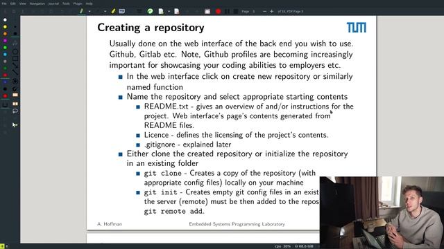 TUM ESPL - Git Tutorial 1 - Intro смотреть онлайн