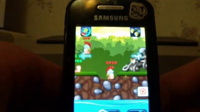 Обзор игры Worms 2011 на телефоне Samsung S 5230. смотреть онлайн