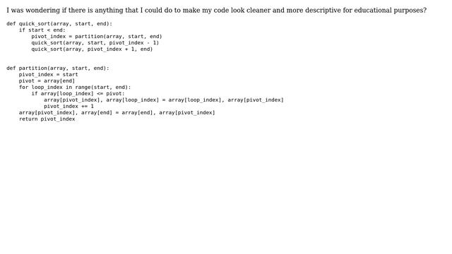 Code Review: Recursive quick sort in python (2 Solutions!!) смотреть онлайн