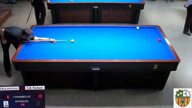 LLIGA CATALANA 3 BANDES 3ª DIVISIO - S.B.FOMENT MOLINS Vs S.B.UNIÓ CORAL