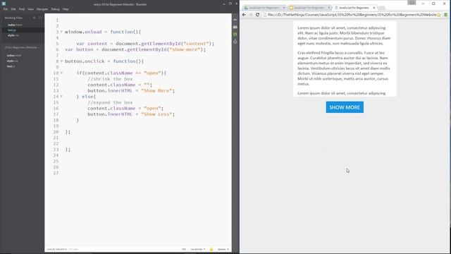 JavaScript Tutorial For Beginners #41 - Window onLoad Event смотреть онлайн