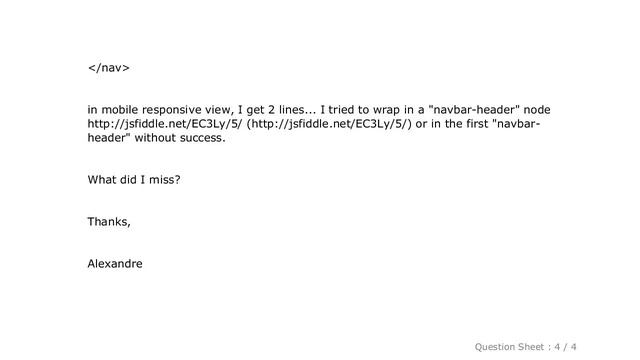 HTML : Twitter bootstrap 3 navbar navbar-right outside navbar-collapse смотреть онлайн