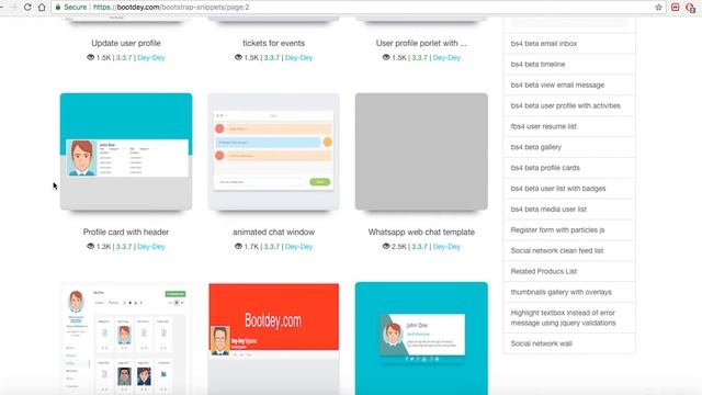 Bootstrap framework snippets смотреть онлайн