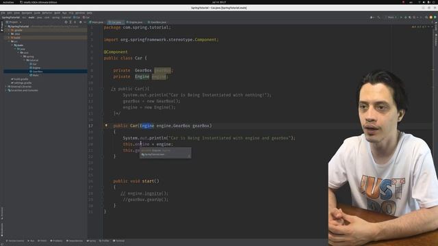 @Autowired on Constructors | Dependency Injection | Spring Tutorial |Ch1|E4| смотреть онлайн