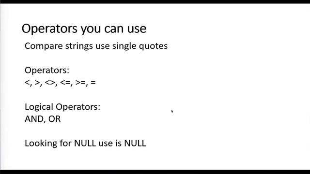 SQL SELECT WHERE смотреть онлайн