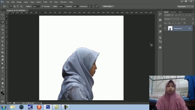 CARA MEMBUAT SILUET DI ADOBE PHOTOSHOP смотреть онлайн