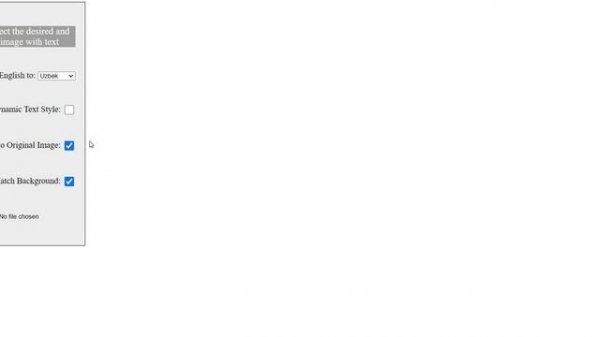 OCR and Translate: Printed Text Recognition, Translation and Replacement (Web-Based)