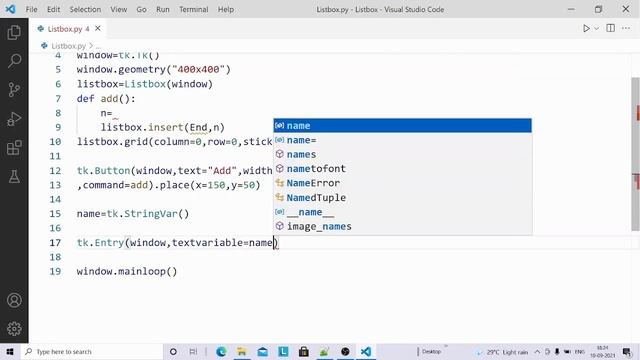 Listbox in Tkinter | Python Tkinter GUI Tutorial part9 смотреть онлайн