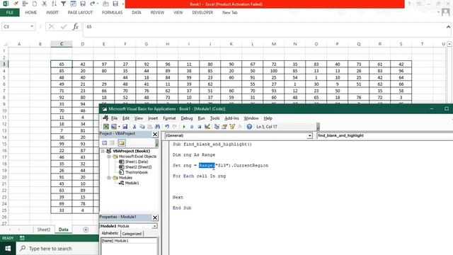 excel select blank cells via VBA and excel смотреть онлайн