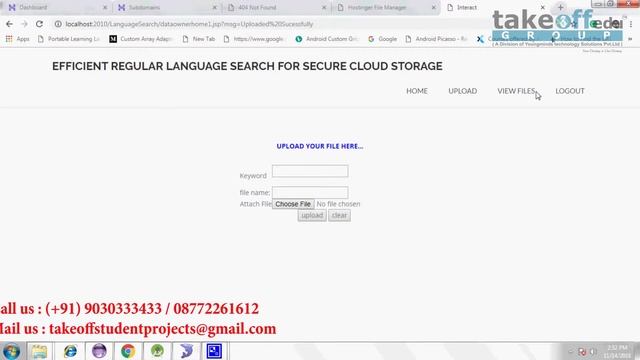Efficient Regular Language Search for Secure Cloud Storage | Java WEB Application | Java Projects смотреть онлайн