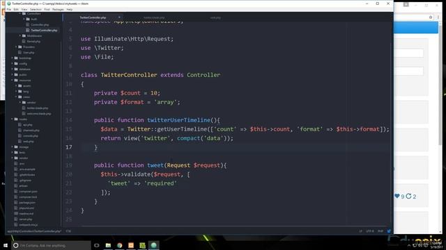 #PHP Laravel PHP FW Tutorial Full Course for Beginners| Project 10 Creating Tweets From Our App - 0 смотреть онлайн