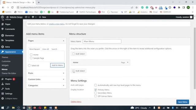 How to add a page in WordPress Menu | wordpress complete course смотреть онлайн