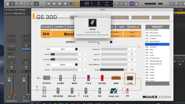 Mooer 300 Firmware 2.0 vs 1.1.2 - IRs comparison смотреть онлайн