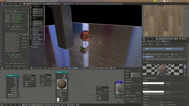 Blender Game Engine Python Tutorial #5 | Realtime Reflections смотреть онлайн