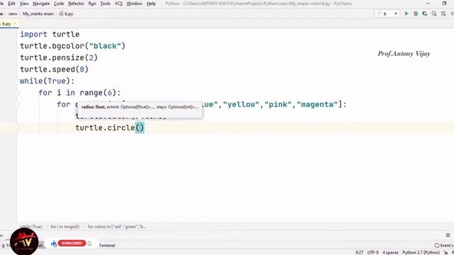 Python Turtle Tutorial (Tamil) - Part 2|python Graphics| Draw Circle Spirograph| Prof.Antony Vijay смотреть онлайн